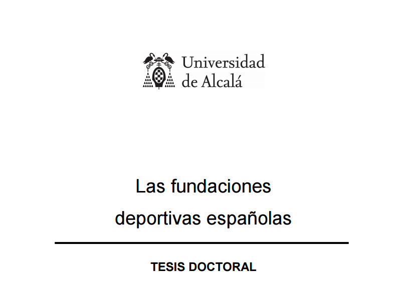 Las fundaciones deportivas españolas.