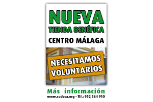La Fundación Cudeca busca voluntarios para su  nueva Tienda Benéfica en el Centro de Málaga