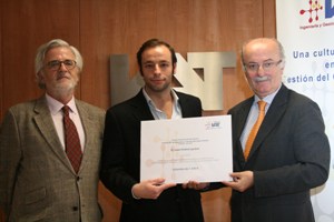 Entrega del Galardón, IV Premio Proyecto Fin de Carrera de la Cátedra IAT