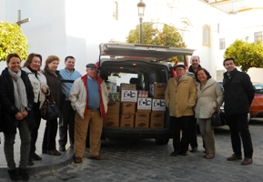 La Fundación Cobre las Cruces dona alimentos a Cáritas en Gerena, Guillena, Salteras y La Algaba