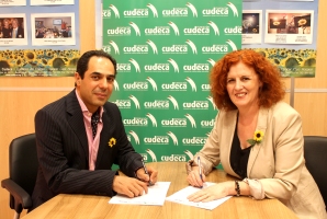 Firma del Convenio de la empresa Urbytus y Fundación Cudeca