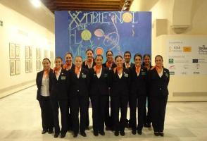 Azafatas en la FSG de Sevilla participan en la XVII Bienal de Flamenco de Sevilla