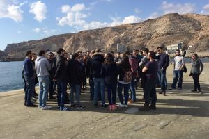 Futuros ingenieros de la Universidad de Granada visitan los puertos de Almería y Carboneras