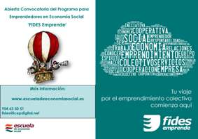 Ultimas semanas para inscribirse en el programa para emprendedores de la economía social ‘Fides Emprende’