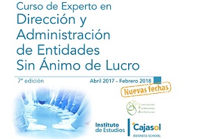 Nuevas fechas del Curso de Experto en Entidades Sin Animo de Lucro