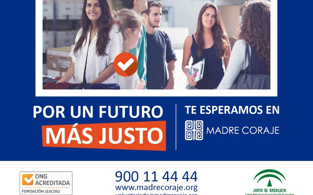 Madre Coraje relanza su campaña ‘No hay excusas’ en busca de personas voluntarias y solidarias