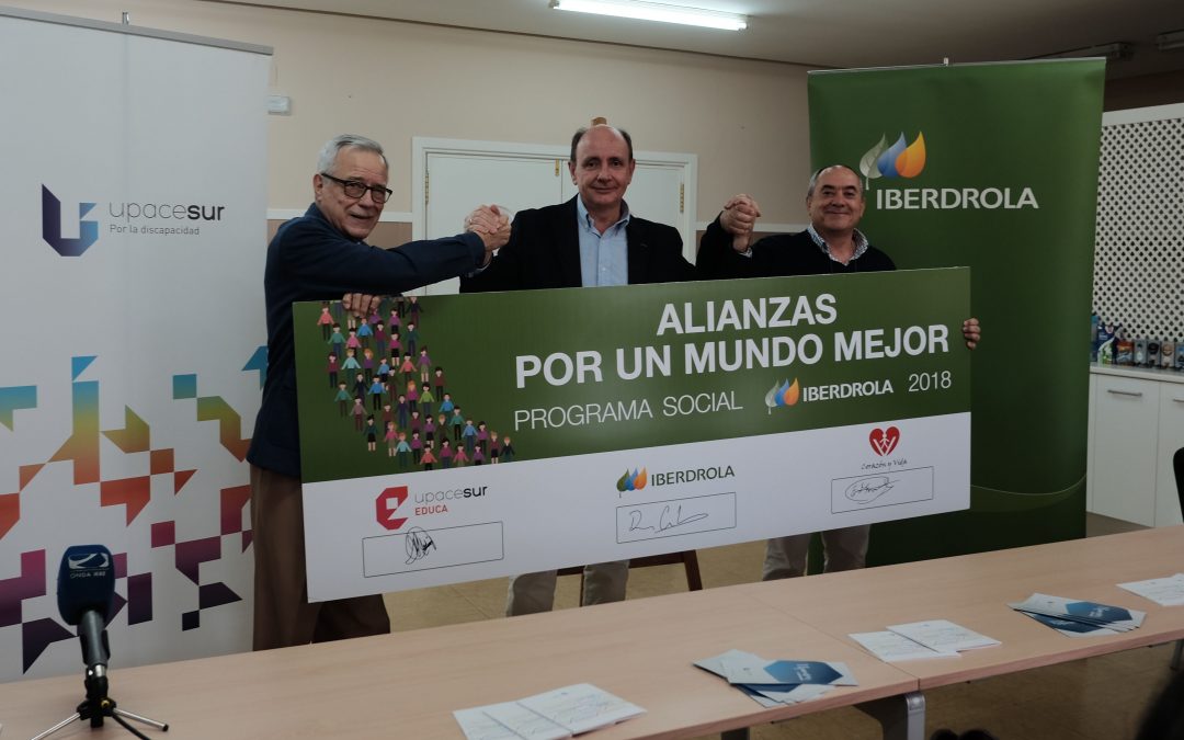 Iberdrola refrenda su compromiso con Upacesur y Corazón y Vida respaldando de nuevo el programa asistencial