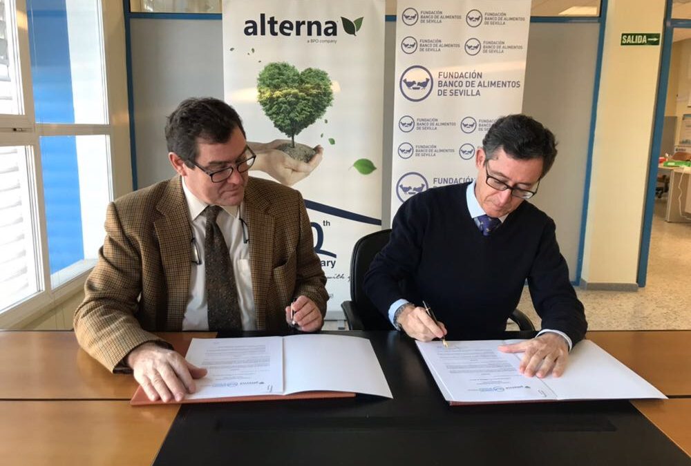 El Banco de Alimentos firma un nuevo acuerdo de colaboración con la Fundación Alterna