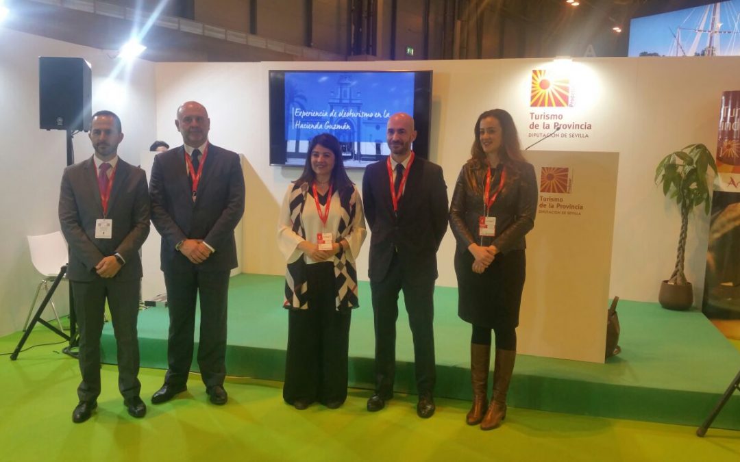 La Fundación Juan Ramón Guillén y el Ayuntamiento de La Rinconada presentan el proyecto de oleoturismo en la Hacienda Guzmán en Fitur 2018