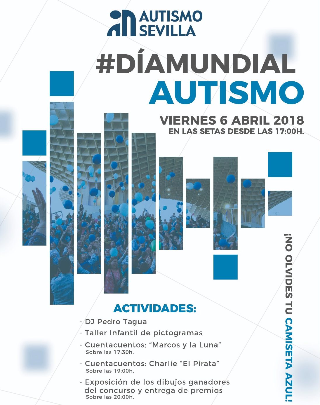 Las Setas de Sevilla, punto de encuentro para celebrar el Día Mundial del Autismo