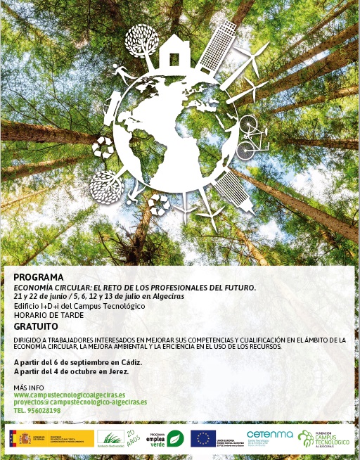 La Fundación Campus Tecnológico organiza un programa de formación gratuito sobre Economía Circular