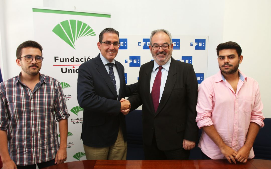 Fundación Unicaja beca a dos estudiantes de periodismo para realizar prácticas en la Agencia EFE