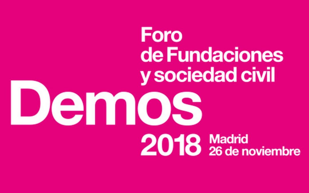 Apúntate con AFA a ‘DEMOS 2018’, el Foro de Fundaciones y Sociedad Civil