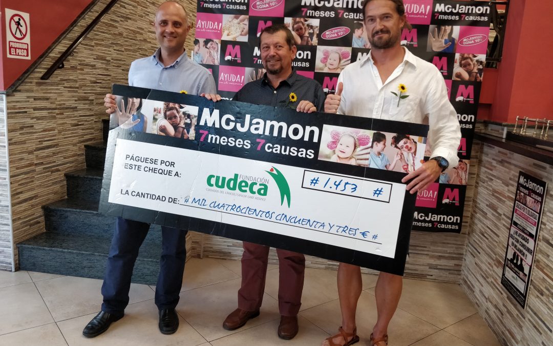 MG Jamón dona 1.453€ a la Fundación Cudeca