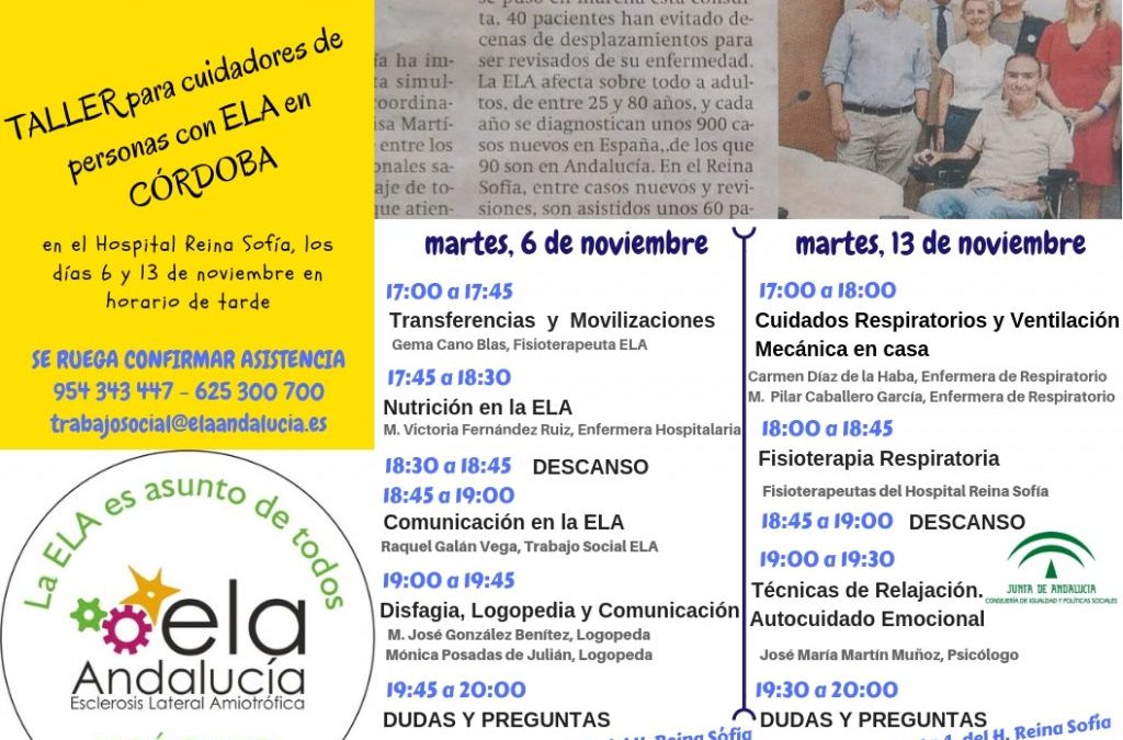 Córdoba. Taller para Cuidadores de personas con ELA