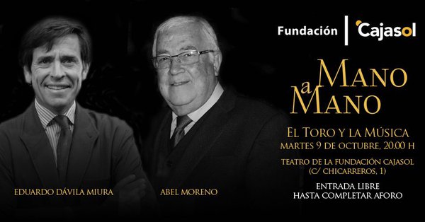 Sevilla. Nueva edición de «Mano a Mano», con Eduardo Dávila Miura y Abel Moreno