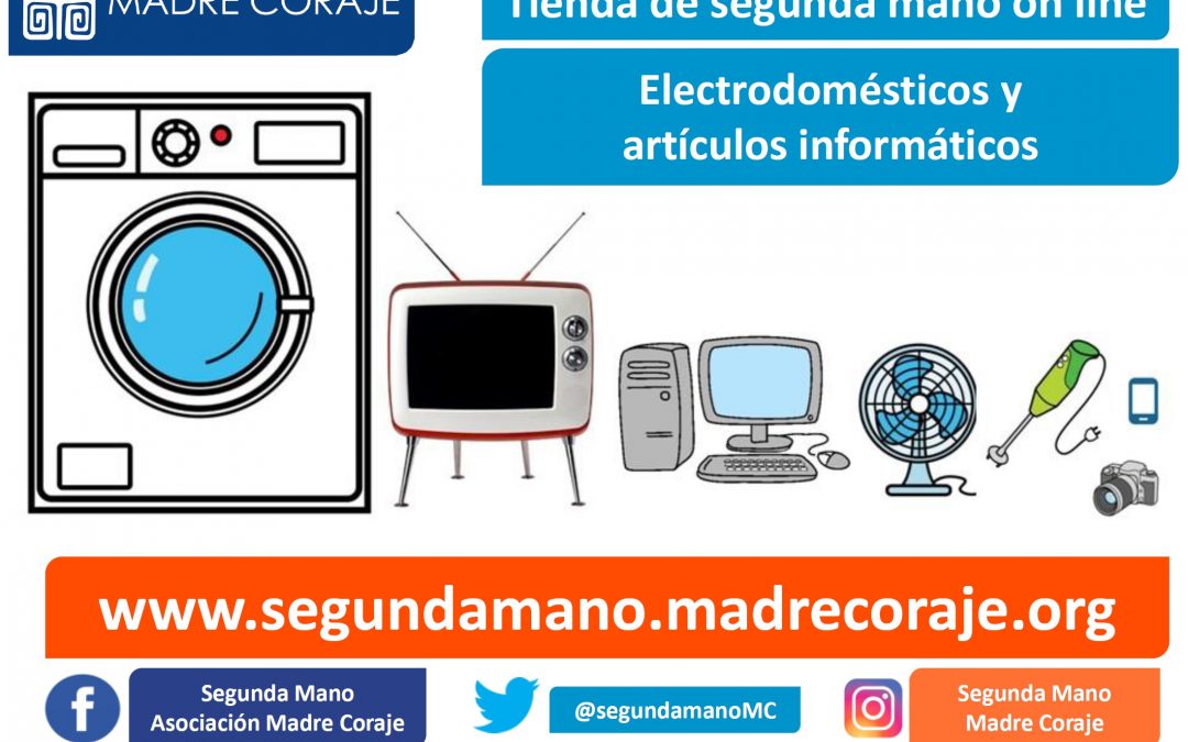 Madre Coraje abre una tienda de segunda mano on line de electrodomésticos y artículos informáticos