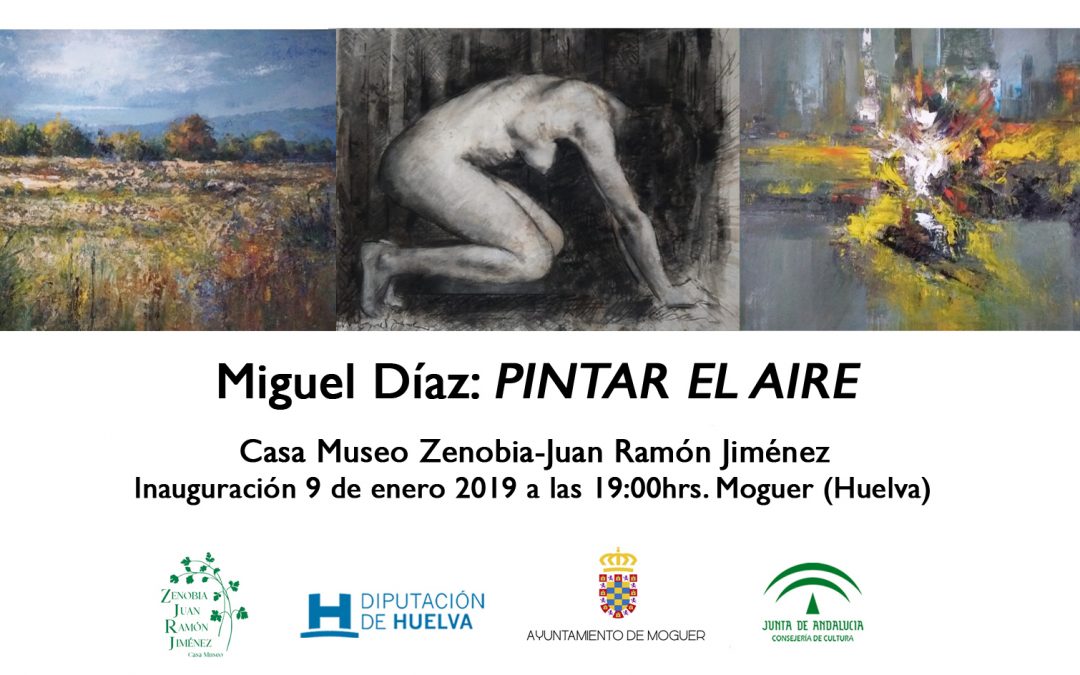 Moguer, Huelva. Inauguración de la exposición «Pintar el aire», de Miguel Díaz Cruzado