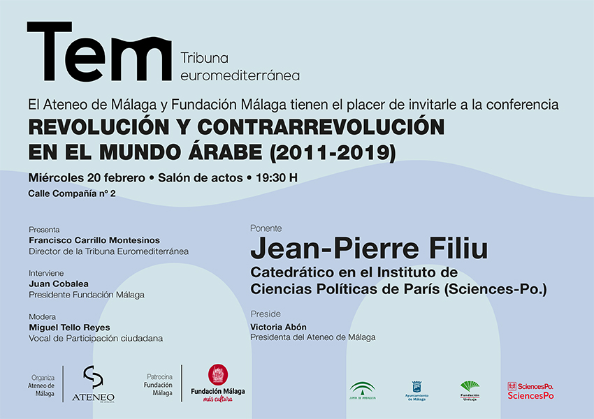 Málaga. Ciclo TEM: conferencia de Jean-Pierre Filiu