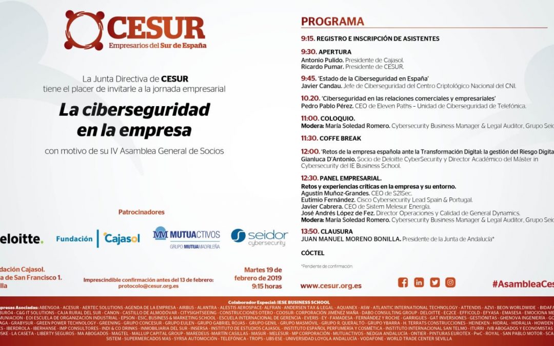 Sevilla. Jornada Empresarial CESUR ‘La ciberseguridad en la empresa’