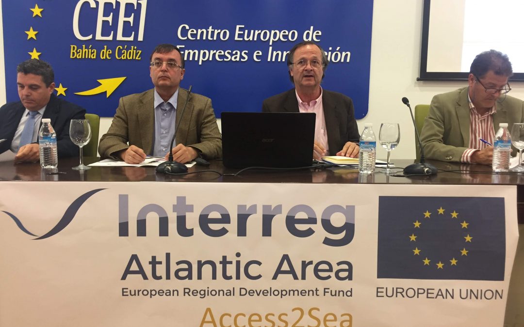 Expertos del Sector de la Acuicultura de la provincia se reúnen en torno a una Mesa Redonda celebrada con motivo de la presentación del Proyecto “Access2Sea” que lidera CEEI Bahía de Cádiz