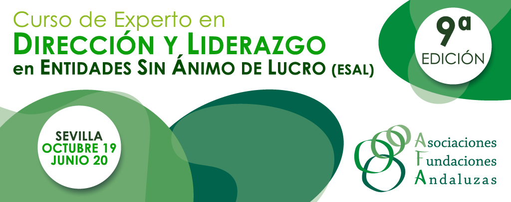 Abierto el plazo de matriculación de la 9ª edición del Curso de Experto en Dirección y Liderazgo en Entidades Sin Ánimo de Lucro (ESAL)