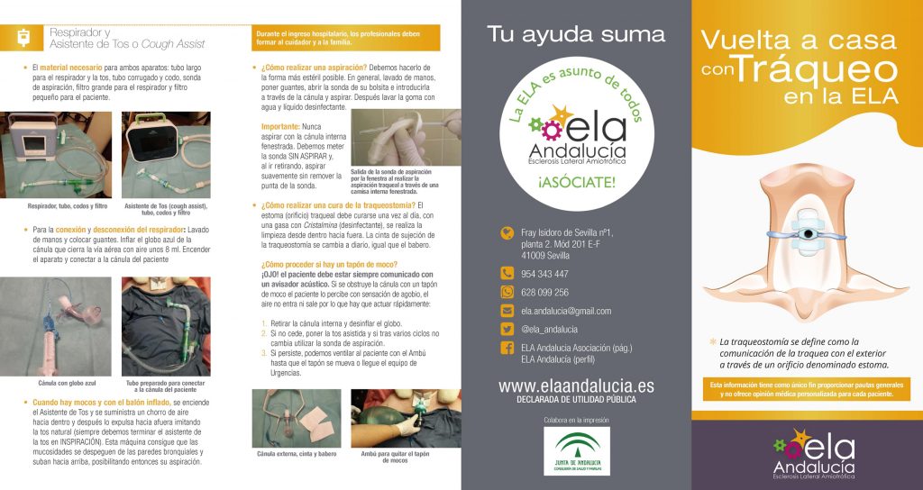 Nuevo folleto informativo sobre la “Vuelta a Casa con Tráqueo en la ELA”