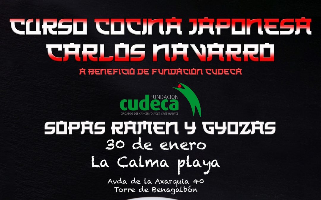 Curso de Cocina Japonesa solidario a beneficio de la Fundación Cudeca – Cuidados del Cáncer