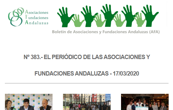 Publicado el número 383 del Periódico de las Fundaciones y Asociaciones Andaluzas