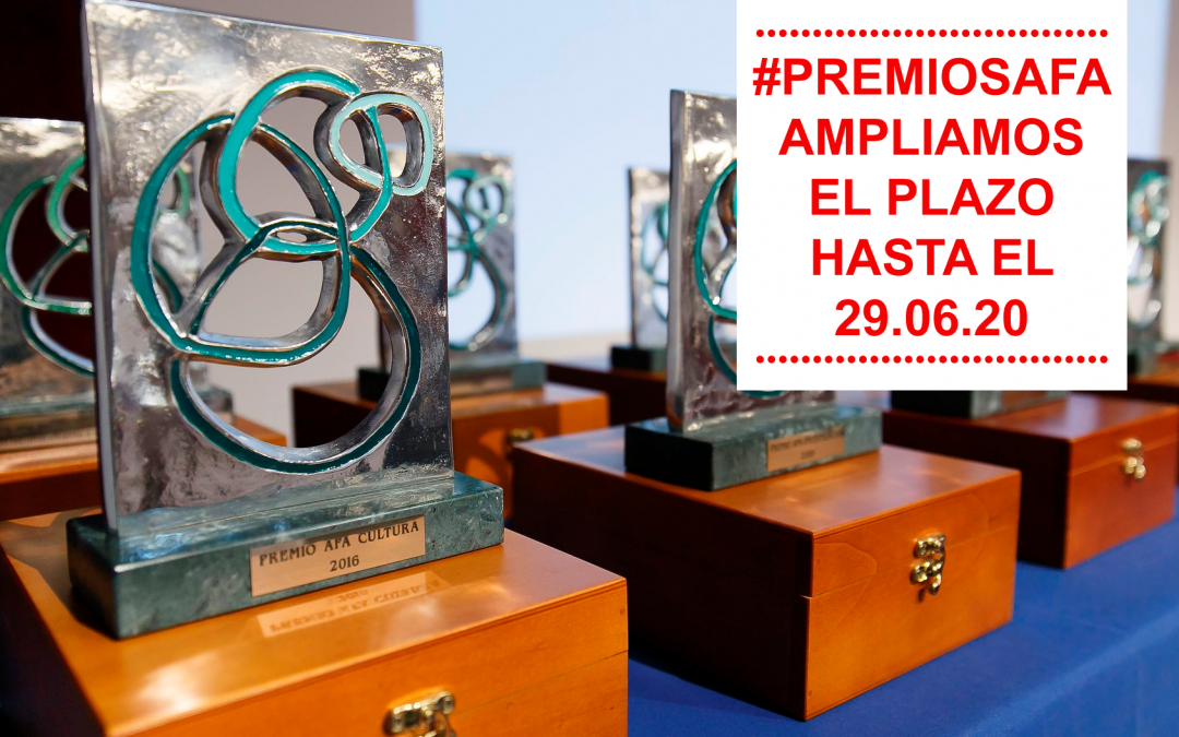 Ampliamos el plazo de los Premios AFA 2020