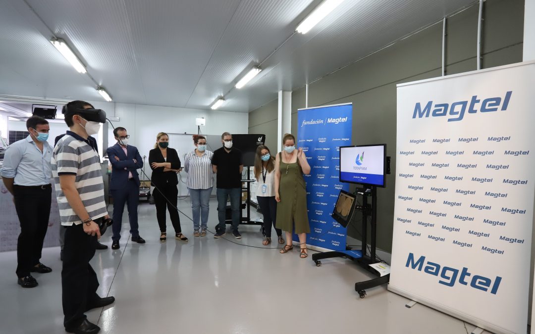 El delegado de Empleo de la Junta de Andalucía en Córdoba, Ángel Herrador, visita el proyecto Terapiam de Fundación Magtel