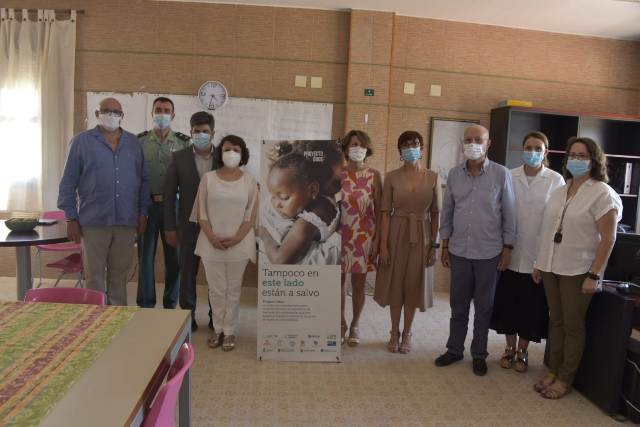 María Gámez, Directora General de la Guardia Civil, visita el centro de acogida Ödos para mostrar su apoyo y colaboración