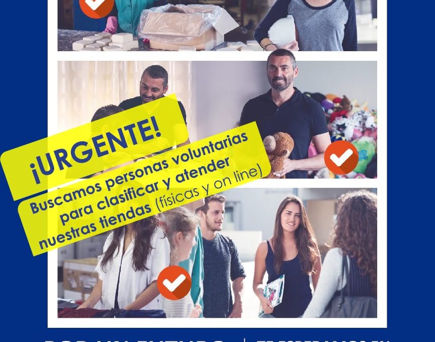 Madre Coraje comienza el curso reactivando su campaña ‘No hay excusas’ en busca de personas voluntarias y solidarias