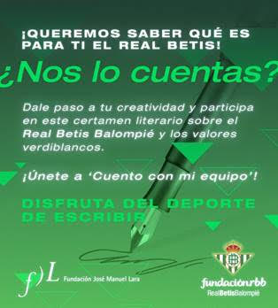 La Fundación Real Betis Balompié y la Fundación José Manuel Lara convocan el concurso ‘Cuento con mi equipo’