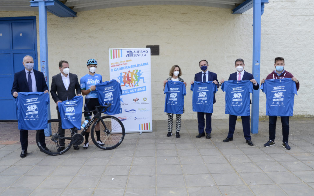 El Alcalde de Mairena, Antonio Conde, y la Presidenta de Autismo Sevilla, Mercedes Molina han dado hoy el pistoletazo de salida de la II Carrera Solidaria por el Autismo