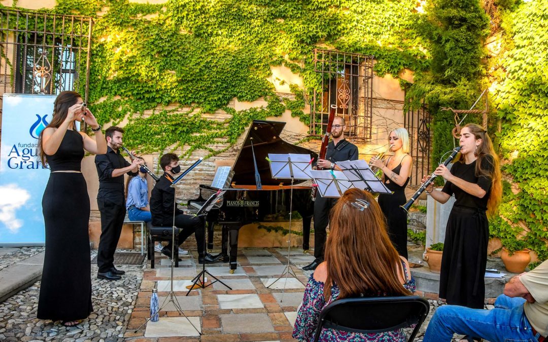 El grupo granadino Sexteto S ponía el contrapunto en los conciertos de la Fundación AguaGranada