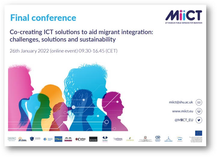 Conferencia final del proyecto MIICT sobre integración de personas migrantes y refugiadas