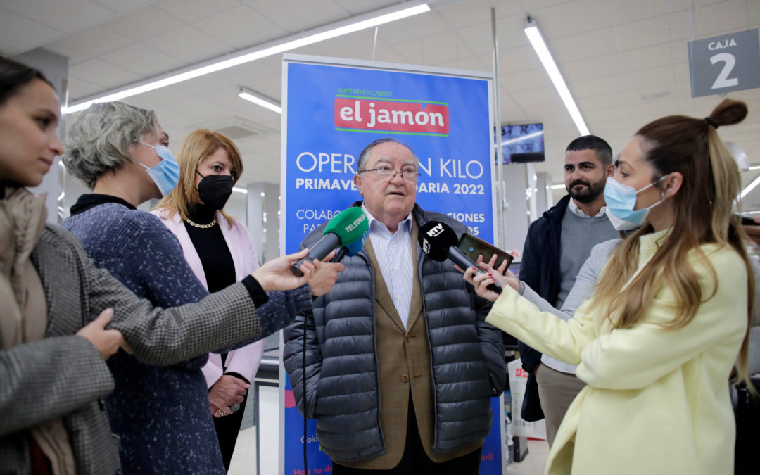 Comienza la Operación Primavera Solidaria del Banco de Alimentos con una recogida en 113 establecimientos de Supermercados El Jamón en la provincia