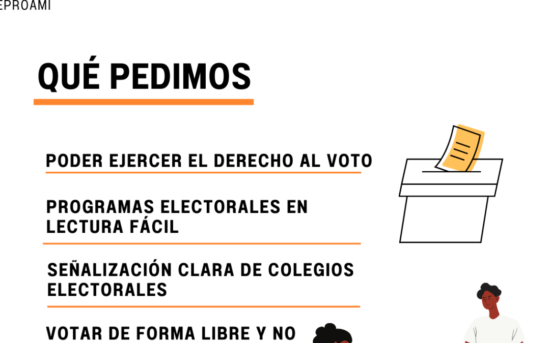 FEPROAMI quiere garantizar el derecho al voto de las personas con discapacidad intelectual o del desarrollo en las elecciones andaluzas