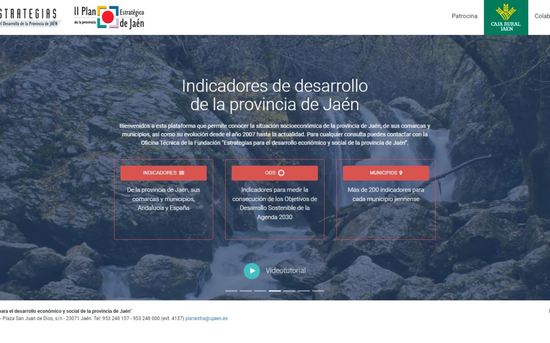 El portal Indicadores de desarrollo de la provincia de Jaén registra 91.560 visitas en sus cinco años de andadura