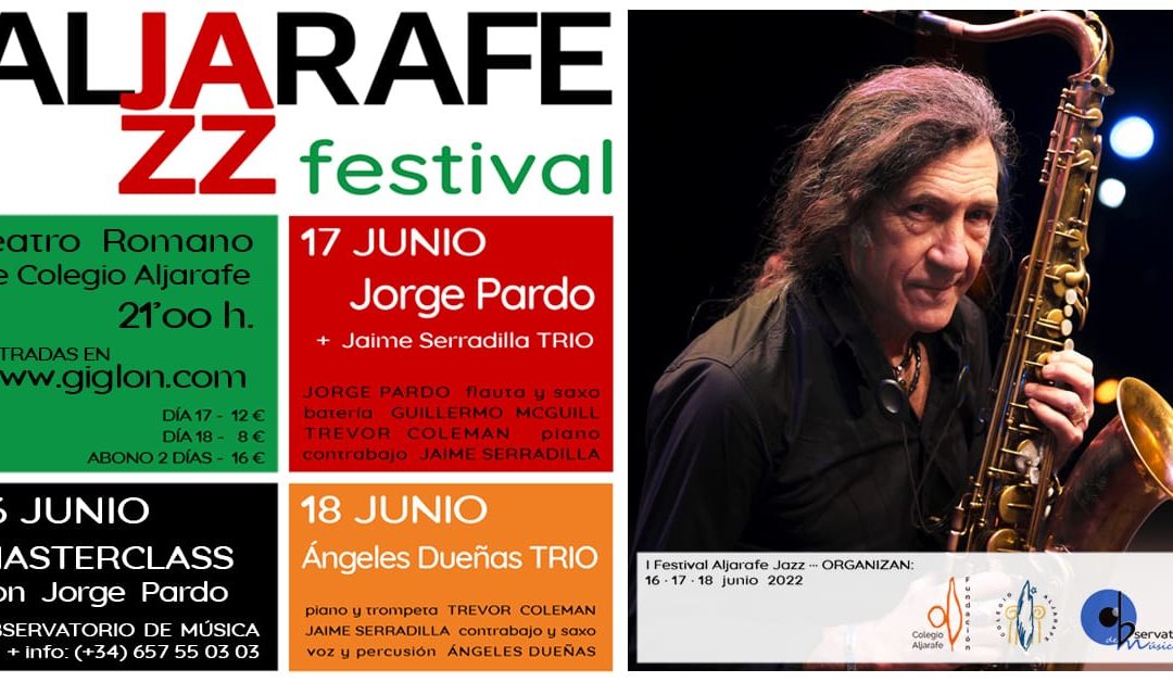 I Festival Aljarafe Jazz en el Colegio Aljarafe: conciertos Jorge Pardo y Ángeles Dueñas Trío