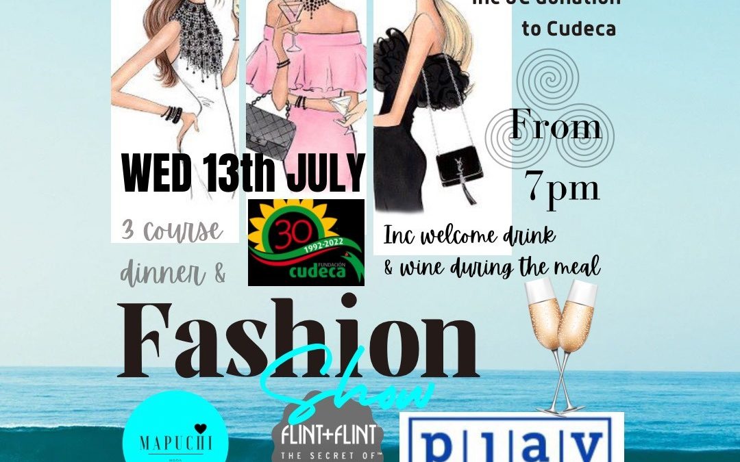 Mapuchi Moda presenta su Desfile de Verano a beneficio de Cudeca el 13 de julio