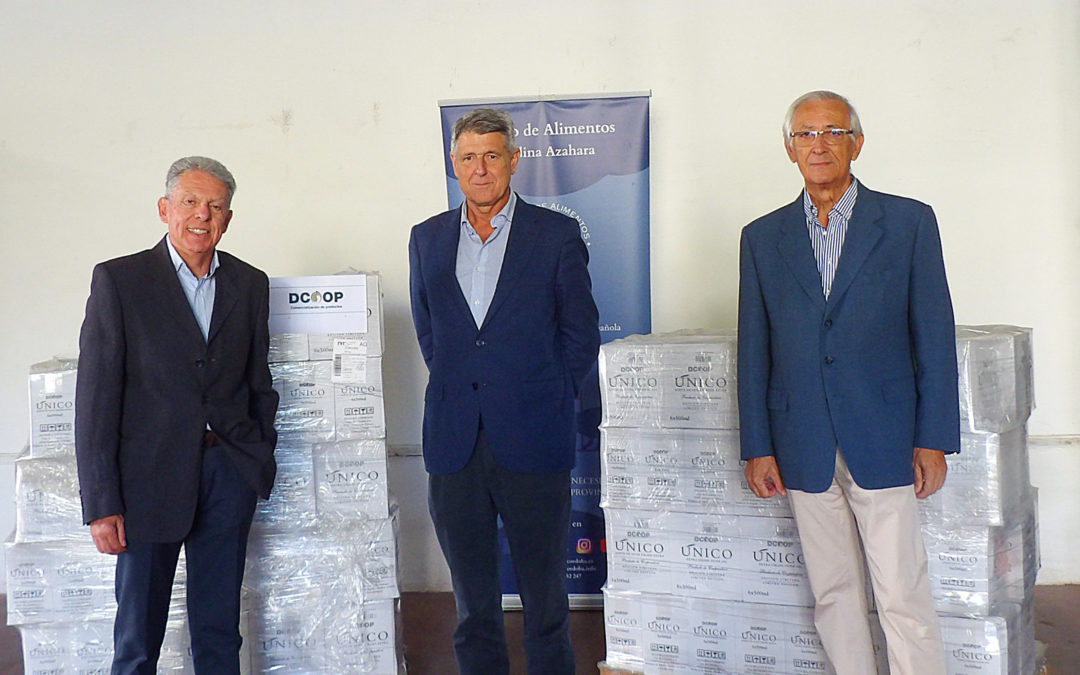 DCOOP dona dos palets de aceite al Banco de Alimentos de Córdoba