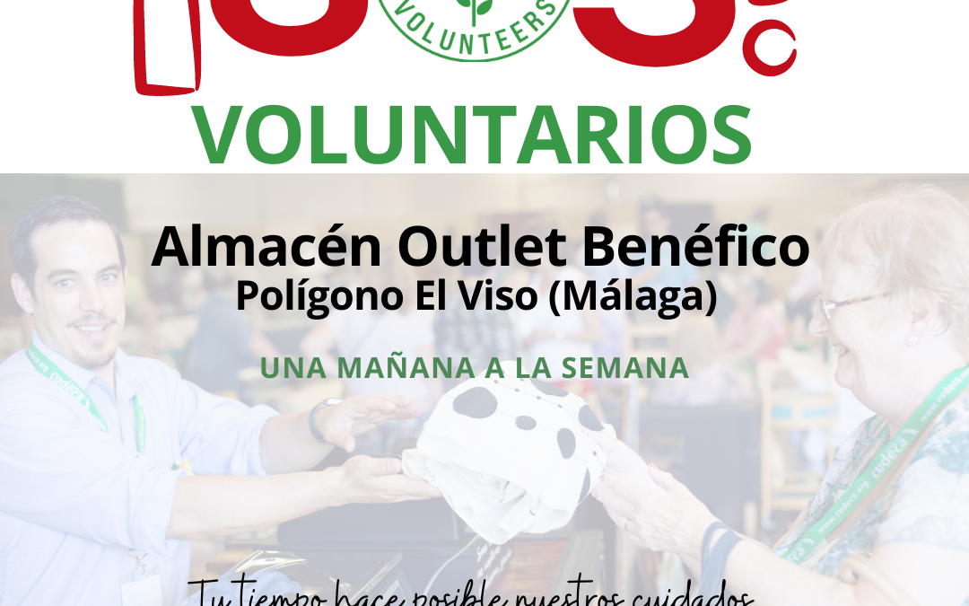 Cudeca necesita voluntarios para su Outlet Benéfico de Málaga