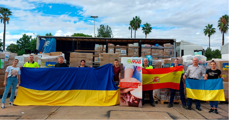 Fundación MAS envía 3.000 kilos de ayuda alimentaria a Ucrania