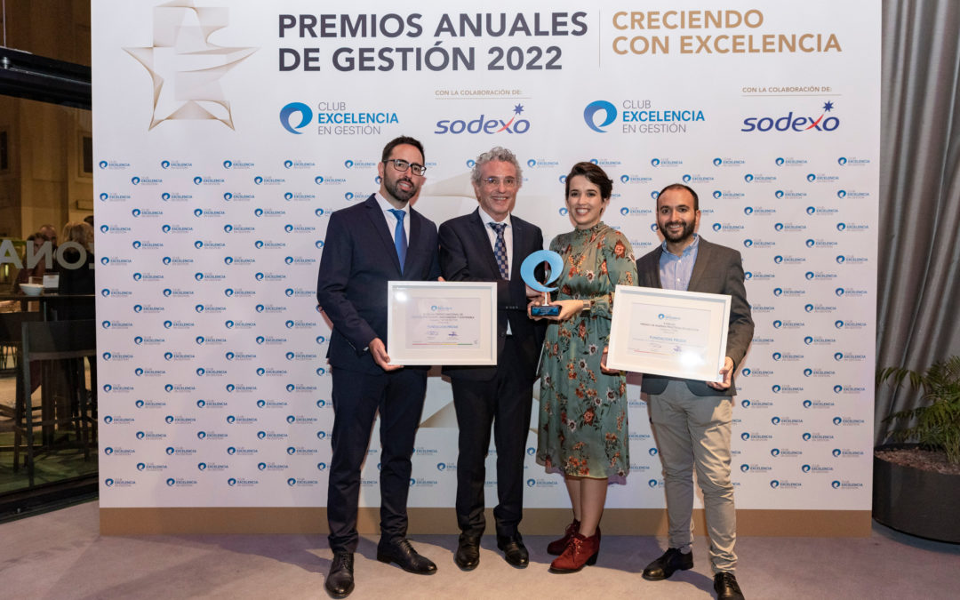 Fundación PRODE recibe el Premio buenas prácticas en gestión y es finalista del Premio nacional de gestión innovadora, excelente y sostenible
