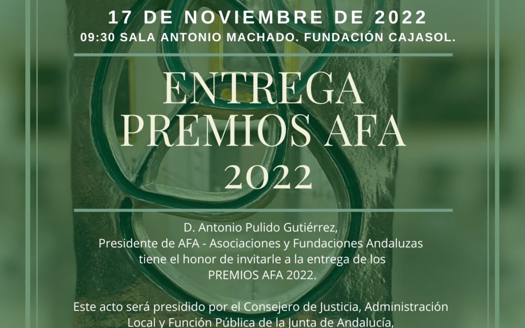 Acto entrega Premios AFA 2022