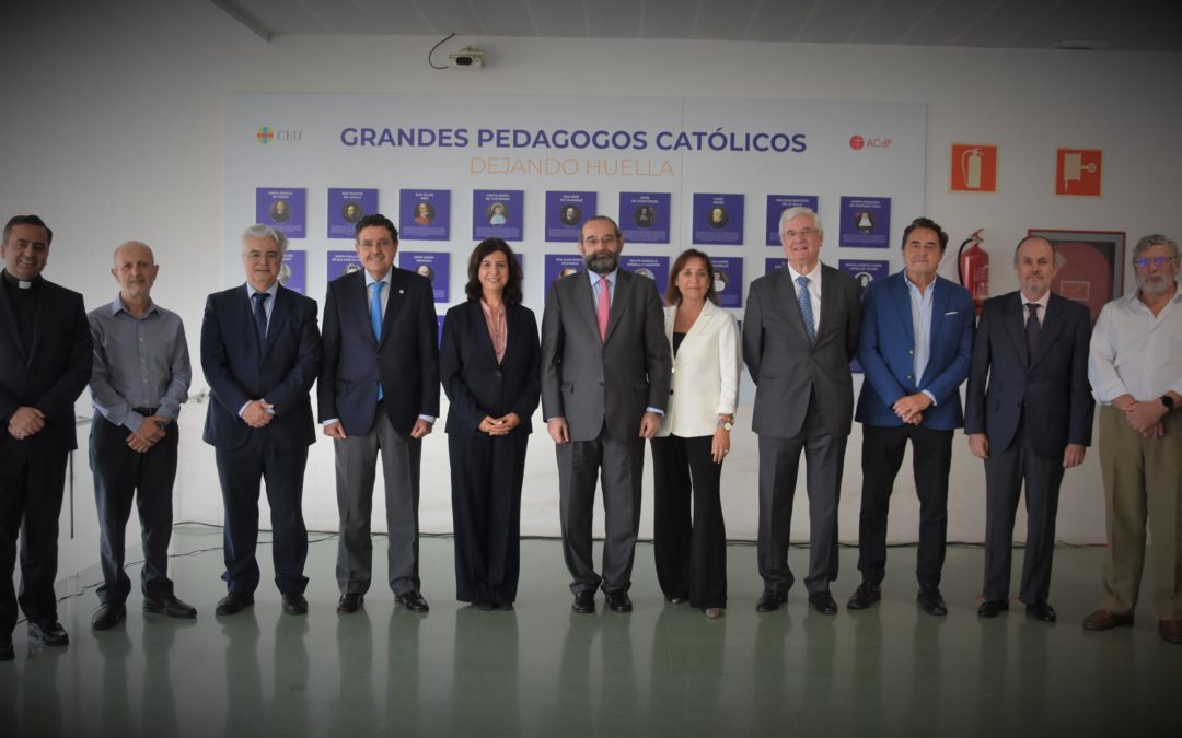 Inauguración de la exposición «Grandes Pedagogos Católicos» en CEU Andalucía