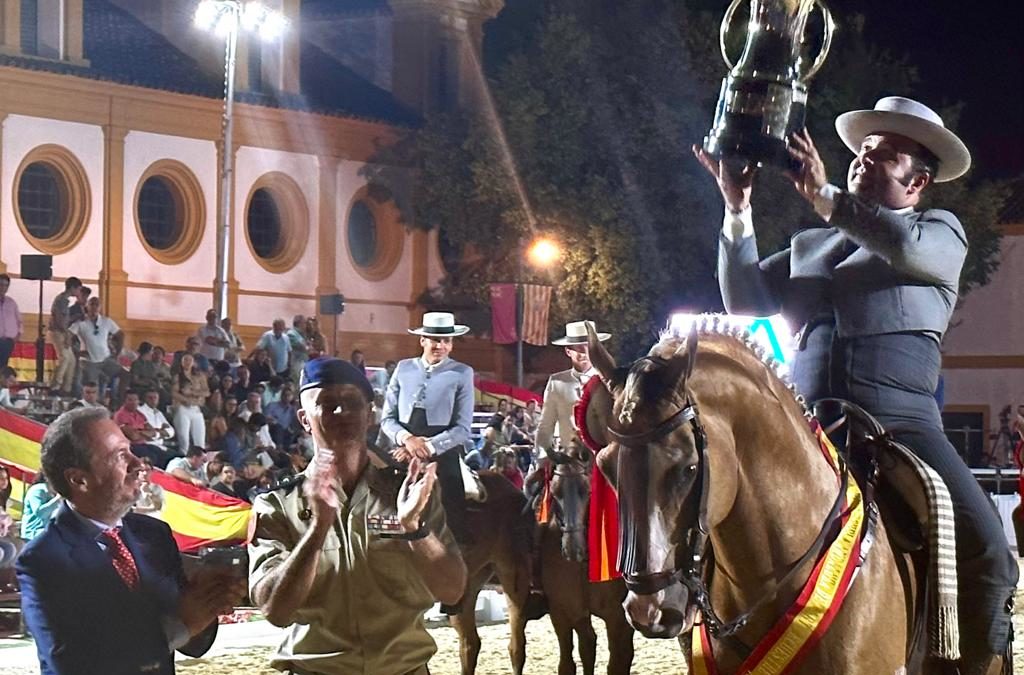 Rafael Arcos se hace con el primer puesto en la Copa del Rey de Doma Vaquera celebrada en la Real Escuela