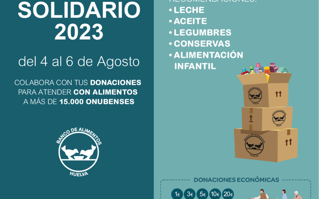 El Jamón pone en marcha en sus establecimientos de la costa una campaña de recogida a beneficio del banco de alimentos de Huelva